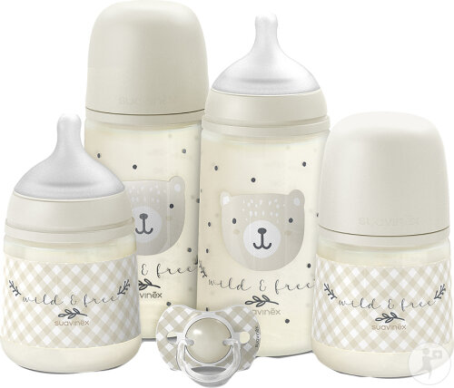Birdies - ESS. SET - Fopspeen + 2X150ML + 2X270ML Flessen - Beige
