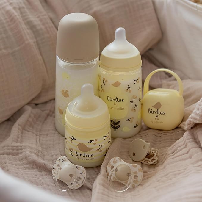 Birdies - Fles 360 ML - Speen SX Pro doorstroom S - 6M+ - Beige