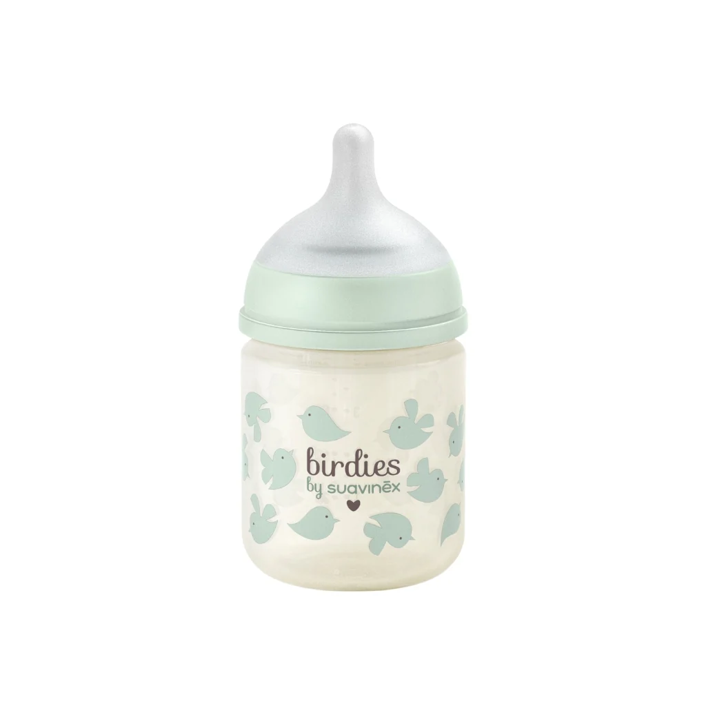 Birdies - Fles Glas 120ML - Speen SX Pro doorstroom S - 0M+ - Groen