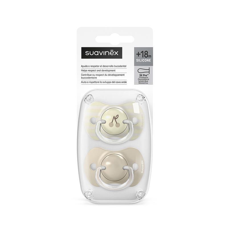 Birdies - Set 2 Symmetriche Fopspenen - SX Pro - 18M+ - Beige