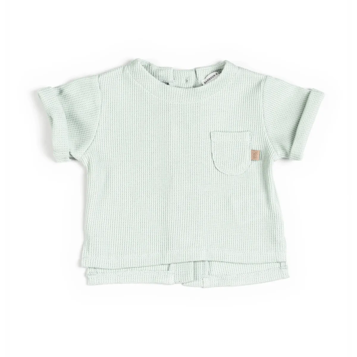 T-shirt - korte mouwen - opening achteraan - Ocean Blue