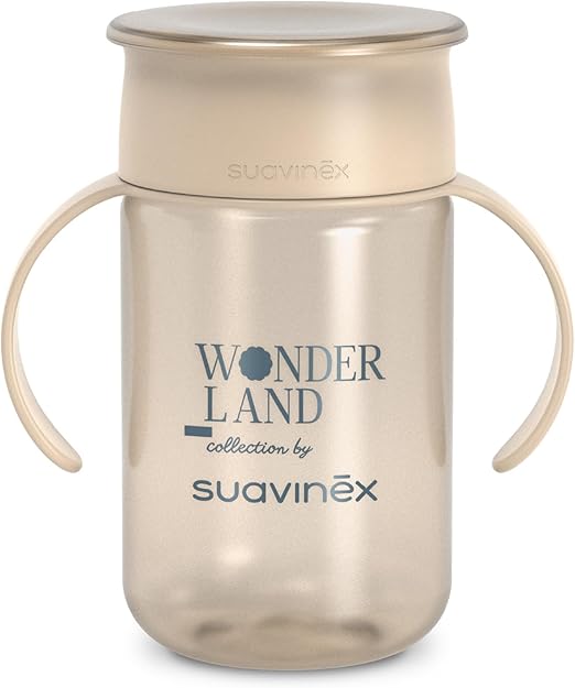 Wonderland - Leerbeker 360° - 340ML - +12M - Roze