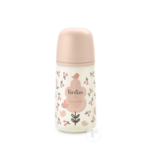 Birdies - Fles 270ML - Speen SX Pro doorstroom S - 3M+ - Roze