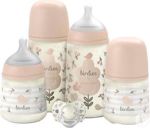 Birdies - Fles 270ML - Speen SX Pro doorstroom S - 3M+ - Roze