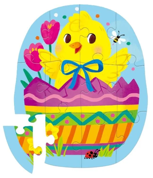 Shaped Box Puzzles - 12 stuks - Paasei - 2+