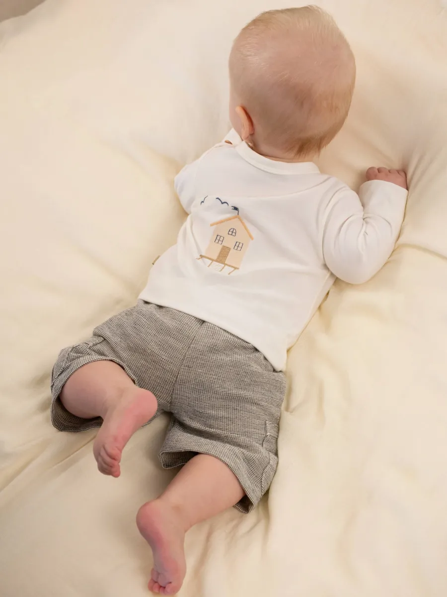 T-shirt - lange mouwen - met schouderopening - Print Squirrel