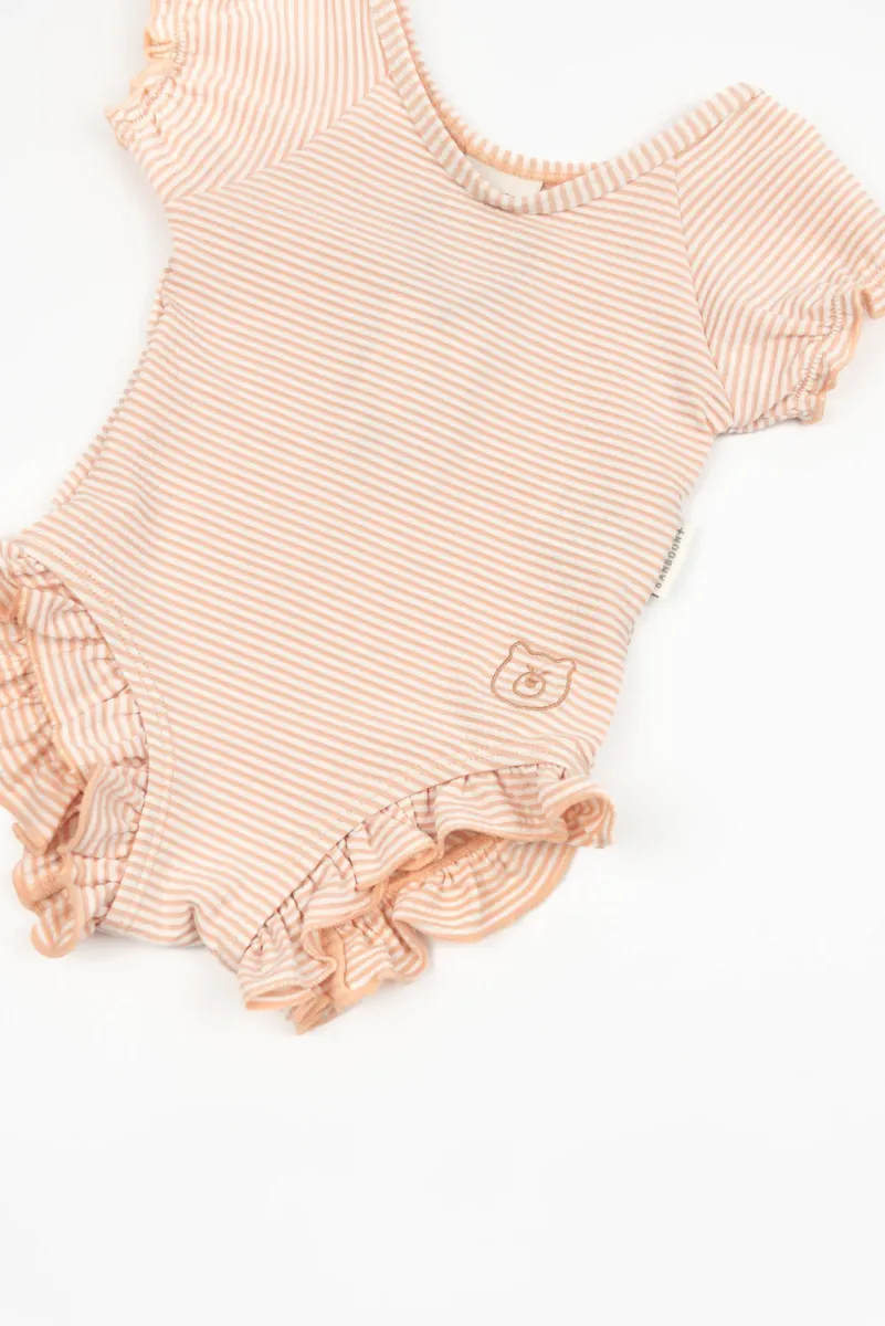 Badpakje - met bedekte schouders - UV50+ - Pink Stripes Bear
