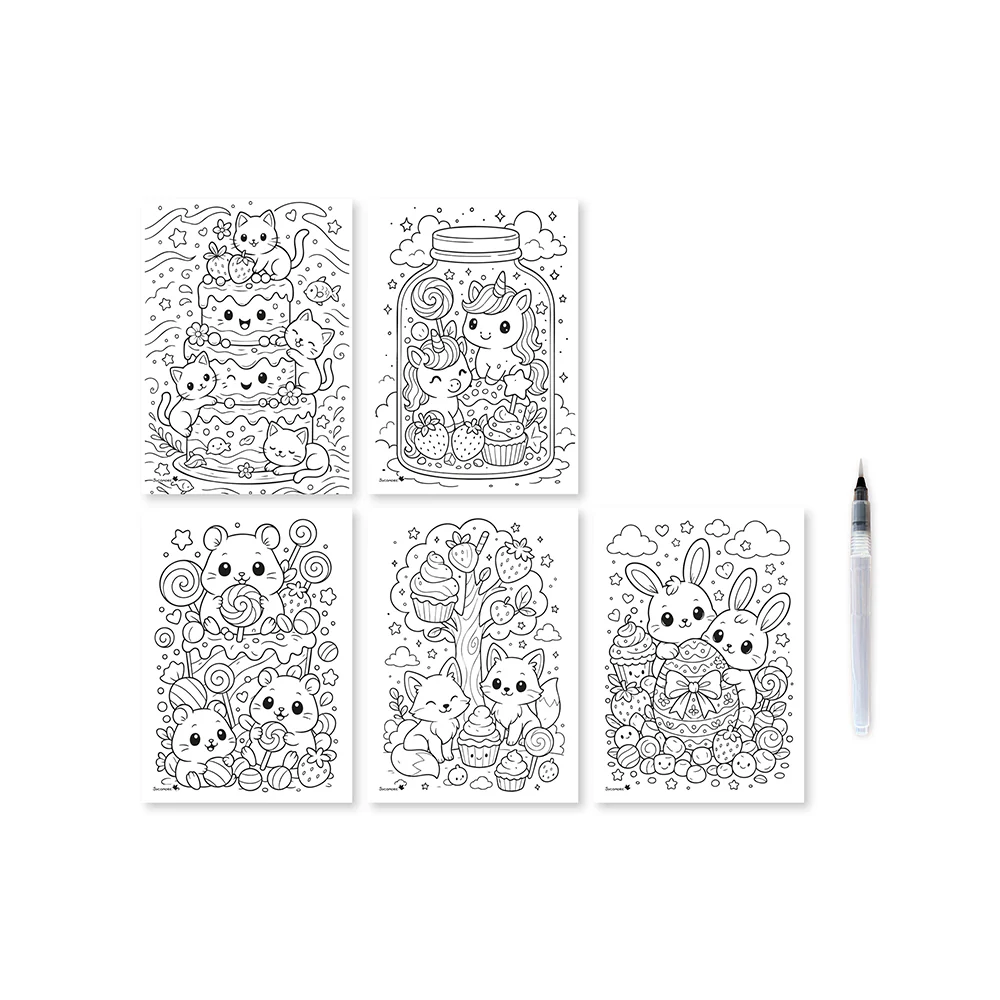 Artissimo - Magische waterkleurplaten - Zoete wereld - 4+