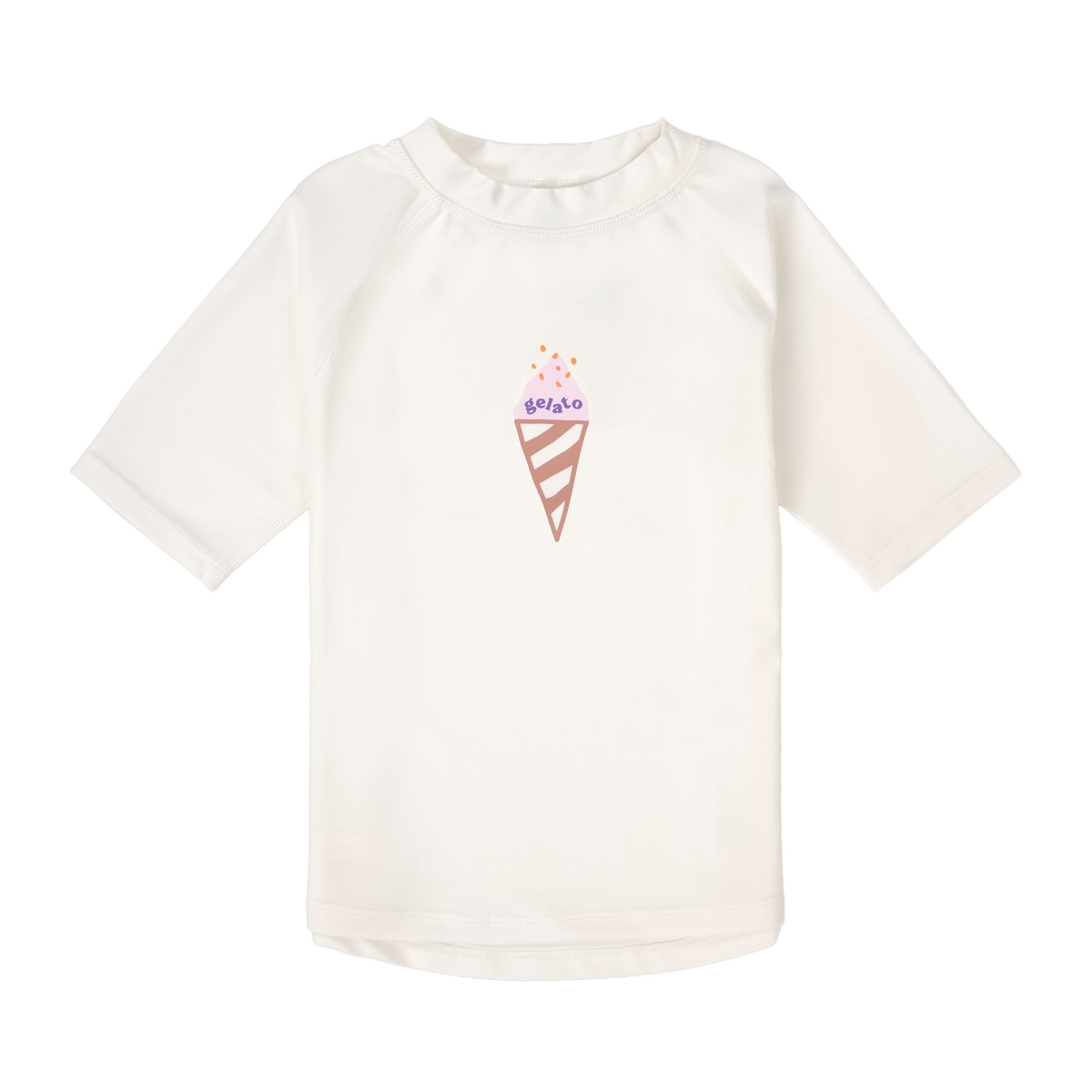 Zwemshirt - korte mouw - protect UV 60 - Ice Cream - Sea Salt