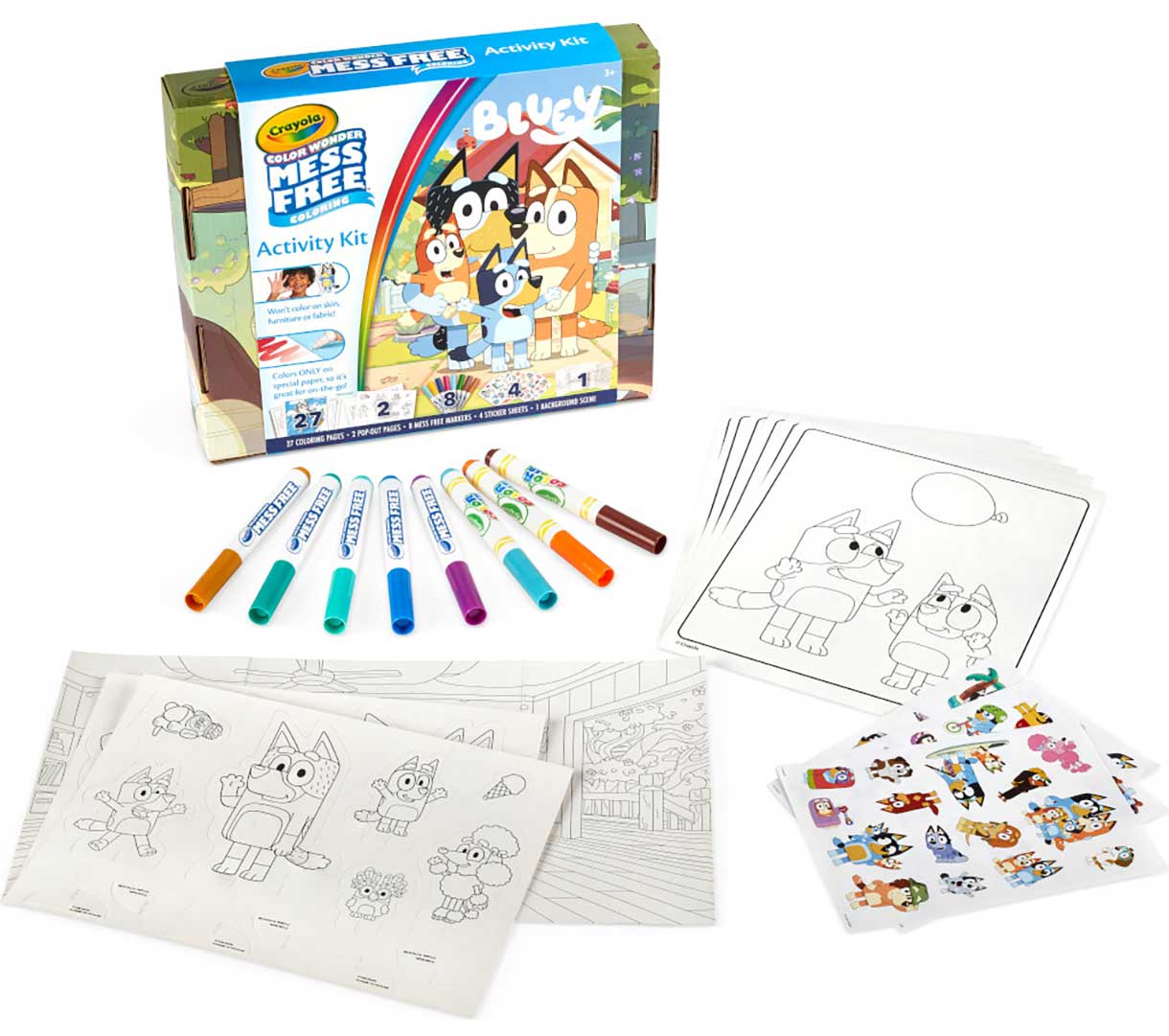 MESS FREE - Color Wonder - Activity Kit 40-delig - Bluey - 3+