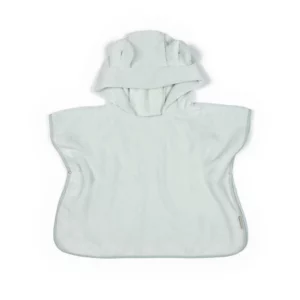 Bath Poncho Mare 0-2 Y - 100% Bamboo Terry - Sky Grey