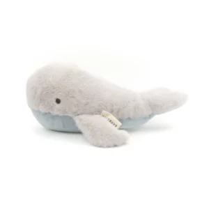 BAMBOOM - Walvis - warmte knuffel - 0+ - Blauw/Grijs