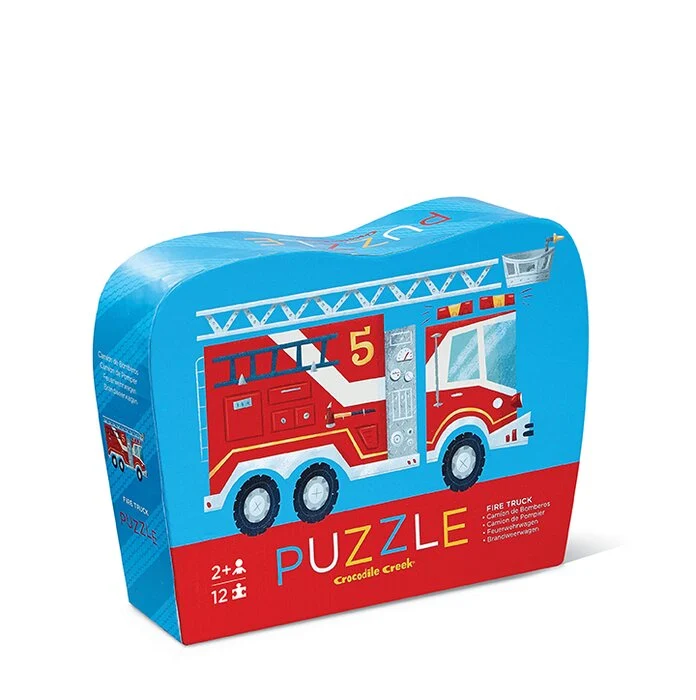Shaped Box Puzzles - 12 stuks - Brandweerwagen - 2+